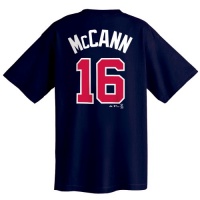 Brian Mccann Atlanta Braves Name and Number T-Shirt ATHLETIC NAVY Brian Mccann Atlanta Braves Name and Number T-Shirt ATHLETIC NAVY