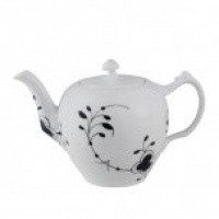 Royal Copenhagen Black Fluted Mega Tea Pot Royal Copenhagen Black Fluted Mega Tea Pot