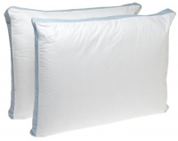 Perfect Fit Firm Density Queen Size 233 Thread-Count Quilted Sidewall Pillow 2 Pack, White