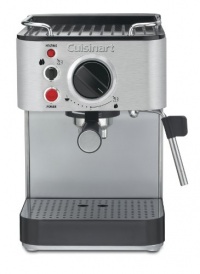 Cuisinart EM-100 1000-Watt 15-Bar Espresso Maker, Stainless Steel