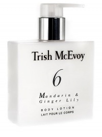 The feeling after a crisp, energetic walk inspired Trish McEvoy to create #6 Mandarin and Ginger Lily, a powerful mingling of mandarin and lily. 5 oz. The feeling after a crisp, energetic walk inspired Trish McEvoy to create #6 Mandarin and Ginger Lily, a powerful mingling of mandarin and lily. 5 oz.