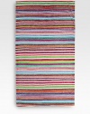 Not your ordinary beach towel, this one has unbelievably rich color and a soft, luxurious feel that will last and last.Pre-washed and pre-shrunkThick terryCotton70L X 40WMachine washMade in USA