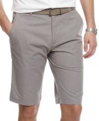 A classic dobby stripe elevates your short style with these from Calvin Klein. A classic dobby stripe elevates your short style with these from Calvin Klein.