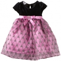 Blueberi Boulevard Baby Girls Infant Velvet Sequin Dress, Cerise, 18 Months Blueberi Boulevard Baby Girls Infant Velvet Sequin Dress, Cerise, 18 Months