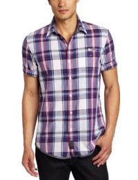 Calvin Klein Jeans Men's Phoenix Plaid Short Sleeve Shirt