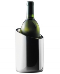 Entertain in style with this wine chiller. It's classic style, high-polished metal and sleek, clean lines are sure to lend sophistication to your bar or tabletop. Entertain in style with this wine chiller. It's classic style, high-polished metal and sleek, clean lines are sure to lend sophistication to your bar or tabletop.