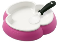 BABYBJORN Plate and Spoon - Pink BABYBJORN Plate and Spoon - Pink
