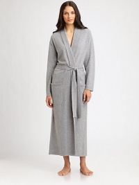 EXCLUSIVELY AT SAKS. Experience the ultimate in luxury with this seasonal essential, impeccably crafted of ultra-soft cashmere. Shawl collarLong sleevesSelf-tie waist with belt loopsFront patch pocketsAbout 51 from shoulder to hemCashmereDry cleanImported EXCLUSIVELY AT SAKS. Experience the ultimate in luxury with this seasonal essential, impeccably crafted of ultra-soft cashmere. Shawl collarLong sleevesSelf-tie waist with belt loopsFront patch pocketsAbout 51 from shoulder to hemCashmereDry cleanImported