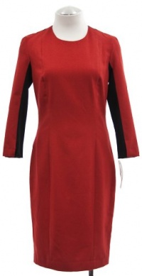 French Connection Red/Black Arte Panel Long Sleeve Dress 4 French Connection Red/Black Arte Panel Long Sleeve Dress 4