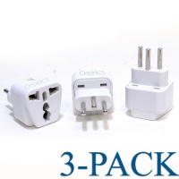 Ceptics Grounded Universal Plug Adapter for Switzerland (Type J) - 3 Pack Ceptics Grounded Universal Plug Adapter for Switzerland (Type J) - 3 Pack