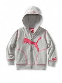 Puma Girl's 2-6X Core Cat Hoodie, Grey Heather, 3T Puma Girl's 2-6X Core Cat Hoodie, Grey Heather, 3T