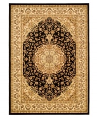 Capturing the intricacies of ancient Persian designs, the Lyndhurst area rug presents an updated version in full, gorgeous color. Made with the finest fibers in a supremely soft low pile for the modern home. Capturing the intricacies of ancient Persian designs, the Lyndhurst area rug presents an updated version in full, gorgeous color. Made with the finest fibers in a supremely soft low pile for the modern home.