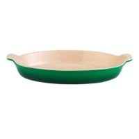 Le Creuset Heritage Stoneware 24-Ounce Oval Au Gratin Dish, Fennel Le Creuset Heritage Stoneware 24-Ounce Oval Au Gratin Dish, Fennel