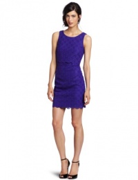 Laundry by Shelli Segal Women's Popover Lace Sheath Dress, Violetta, 6 Laundry by Shelli Segal Women's Popover Lace Sheath Dress, Violetta, 6