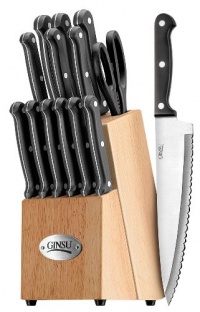 Ginsu 04817 International Traditions 14-Piece Knife Set with Block, Natural Ginsu 04817 International Traditions 14-Piece Knife Set with Block, Natural
