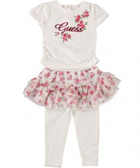 Guess Rosebunches 2-Piece Outfit (Sizes 12M - 24M) - white, 18 months Guess Rosebunches 2-Piece Outfit (Sizes 12M - 24M) - white, 18 months