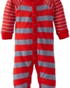 Splendid Littles Baby-Boys Newborn Chambray Mix Stripe Jersey Romper, Fiesta, 3-6