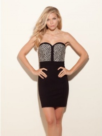GUESS Vixen Strapless Dress, JET BLACK MULTI (2) GUESS Vixen Strapless Dress, JET BLACK MULTI (2)