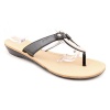 Marc Fisher Licks Open Toe Thongs Sandals Shoes Black Womens