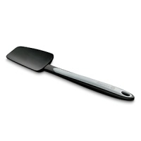 This silicone Calphalon scraper has flexible sides for mixing and scraping and a unique grip-anywhere handle that lets you decide where to hold it. This silicone Calphalon scraper has flexible sides for mixing and scraping and a unique grip-anywhere handle that lets you decide where to hold it.