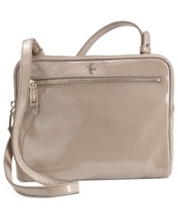 Headed to the Hamptons or just want to look like you are? Take along this versatile Cole Haan crossbody that stashes your tablet, phone and other fun tech toys you'll need for the trip. Dressed up in posh patent leather and shiny signature hardware, the interior is outfitted with plenty of pockets for all your on-the-road essentials. Headed to the Hamptons or just want to look like you are? Take along this versatile Cole Haan crossbody that stashes your tablet, phone and other fun tech toys you'll need for the trip. Dressed up in posh patent leather and shiny signature hardware, the interior is outfitted with plenty of pockets for all your on-the-road essentials.