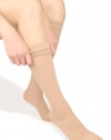 Pintoli Style 1020 Women's Comfy Compression Socks, 15-20mmHg, Knee High, Nude, Large Size