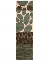 Bridging the gap between mod and modern, this area rug by Nourison is timeless in its interpretation. Expertly handmade from premium wool, then hand carved to add dimension, the steely blue pastiche of bold geometry is one that works comfortably with any contemporary décor. Bridging the gap between mod and modern, this area rug by Nourison is timeless in its interpretation. Expertly handmade from premium wool, then hand carved to add dimension, the steely blue pastiche of bold geometry is one that works comfortably with any contemporary décor.