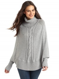 THE LOOKTurtleneckPullover styleExtended ribbed cuffsRibbed hemTHE FITAbout 27½ from shoulder to hemTHE MATERIAL67% cotton/21% nylon/12% cashmereCARE & ORIGINDry cleanImported THE LOOKTurtleneckPullover styleExtended ribbed cuffsRibbed hemTHE FITAbout 27½ from shoulder to hemTHE MATERIAL67% cotton/21% nylon/12% cashmereCARE & ORIGINDry cleanImported