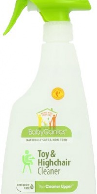 BabyGanics The Cleaner Upper Toy & Highchair Cleaner, 17-Fluid Ounce Bottles (Pack of 2)