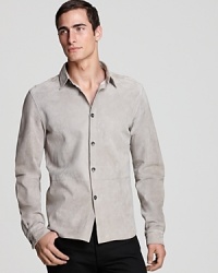Elie Tahari offers this noble design to accommodate your regal taste, rendered in rugged lamb suede for masculine appeal that will always endure. A true classic. Elie Tahari offers this noble design to accommodate your regal taste, rendered in rugged lamb suede for masculine appeal that will always endure. A true classic.