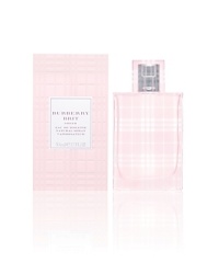 Burberry Brit Sheer, a delicate, joyful and fresh floral fruity fragrance. Top notes: yuzu, pineapple leaves, litchi, mandarin, grapes. Middle notes: pink peony, peach blossom, nashi. Base notes: white musk, blond woods.