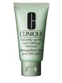 Naturally Gentle Eye Makeup Remover. Clinique's gentlest eye makeup remover ever. This rich, creamy lotion spreads evenly and quickly, while effectively removing all signs of makeup. As gentle to the eyes as tears. Appropriate for all skin types. 2.5 oz. Naturally Gentle Eye Makeup Remover. Clinique's gentlest eye makeup remover ever. This rich, creamy lotion spreads evenly and quickly, while effectively removing all signs of makeup. As gentle to the eyes as tears. Appropriate for all skin types. 2.5 oz.