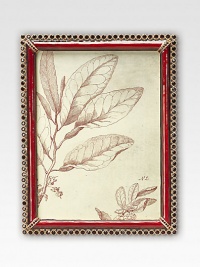 An heirloom-quality frame destined to appoint a treasured photograph, individually crafted in goldplated pewter with handset Swarovski crystals. 5% of proceeds will be donated to the Breast Cancer Research Foundation. Made in USADIMENSION INFORMATION4 X 6 (5 X 7 overall)5 X 7 (6 X 8 overall) An heirloom-quality frame destined to appoint a treasured photograph, individually crafted in goldplated pewter with handset Swarovski crystals. 5% of proceeds will be donated to the Breast Cancer Research Foundation. Made in USADIMENSION INFORMATION4 X 6 (5 X 7 overall)5 X 7 (6 X 8 overall)