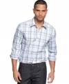 This plaid shirt from Hugo Boss Black will get your casual style checked out.