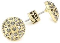 Kenneth Cole New York Urban Mesh Gold Pave Stud Earrings