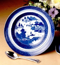 Mottahedeh Blue Canton Rim Soup Plate 9.5 in Mottahedeh Blue Canton Rim Soup Plate 9.5 in