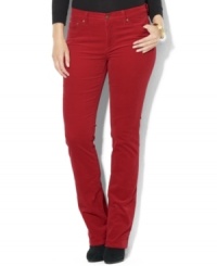 Lauren Jeans Co.'s essential plus size pant features a slim, straight leg and a hint of stretch for a versatile, modern look. Lauren Jeans Co.'s essential plus size pant features a slim, straight leg and a hint of stretch for a versatile, modern look.
