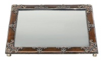 Olivia Riegel Topaz Enamel Beveled Mirror Tray Olivia Riegel Topaz Enamel Beveled Mirror Tray
