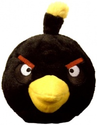 Angry Birds Plush 5-Inch Black Bird with Sound Angry Birds Plush 5-Inch Black Bird with Sound