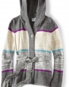 Roxy Kids Girls 7-16 One Look Hooded Sweater, Natural Sweater, Large