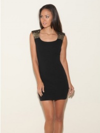 GUESS Viola Cap-Sleeve Dress, JET BLACK (SMALL) GUESS Viola Cap-Sleeve Dress, JET BLACK (SMALL)