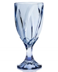 A breath of fresh air for casual tables, Noritake's Breeze goblet features sweeping faceted cuts in shades of earth, wind and water. Dishwasher-safe glass ensures easy refreshment. A breath of fresh air for casual tables, Noritake's Breeze goblet features sweeping faceted cuts in shades of earth, wind and water. Dishwasher-safe glass ensures easy refreshment.
