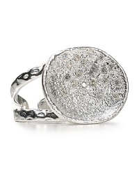 Embrace a silver streak with Melinda Maria's pave-encrusted cocktail ring. Daytime or after dark, this piece adds polish. Embrace a silver streak with Melinda Maria's pave-encrusted cocktail ring. Daytime or after dark, this piece adds polish.