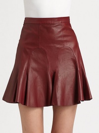 Designed from butter-soft leather, this tulip skirt pairs perfectly with a silk top or casual tee for a pared down look. Side zipperTulip skirtAbout 17 longLeatherDry clean with leather specialistImportedModel shown is 5'7 (174cm) wearing US size 2. Designed from butter-soft leather, this tulip skirt pairs perfectly with a silk top or casual tee for a pared down look. Side zipperTulip skirtAbout 17 longLeatherDry clean with leather specialistImportedModel shown is 5'7 (174cm) wearing US size 2.