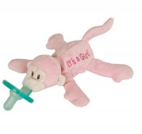Mary Meyer Wubbanub Pacifier, It's a Girl Monkey Mary Meyer Wubbanub Pacifier, It's a Girl Monkey