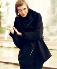 Keeping warm never looked so luxurious with Hilary Radley's cozy faux shearling coat. A wide collar and faux leather belt add dramatic flair to your style. Keeping warm never looked so luxurious with Hilary Radley's cozy faux shearling coat. A wide collar and faux leather belt add dramatic flair to your style.