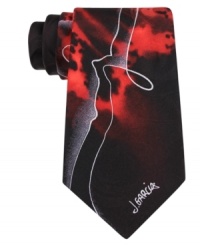 Shock some life into your dresswear wardrobe with this silk tie from Jerry Garcia. Shock some life into your dresswear wardrobe with this silk tie from Jerry Garcia.