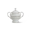 Lenox Bellina Bone China Platinum Banded Sugar Bowl