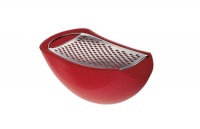 A di Alessi Parmenide Cheese Grater, Red A di Alessi Parmenide Cheese Grater, Red