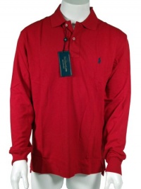 Polo Ralph Lauren Men's Classic-Fit Long-Sleeved Polo Shirt - Red - Medium